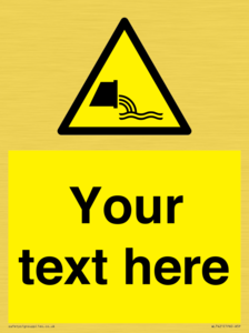 Custom Warning sewage effluent outfall